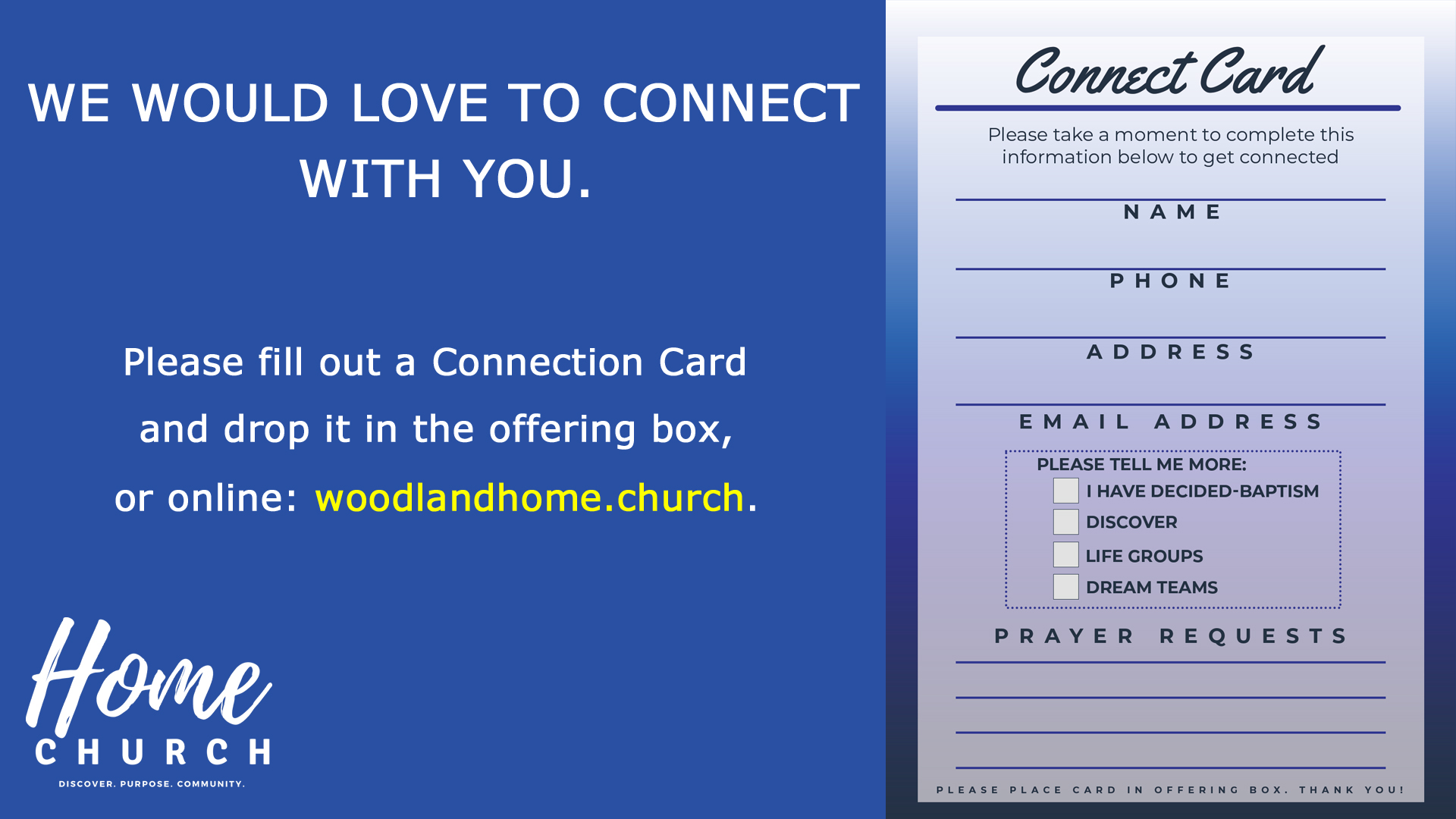 HomeChurchConnectionCard